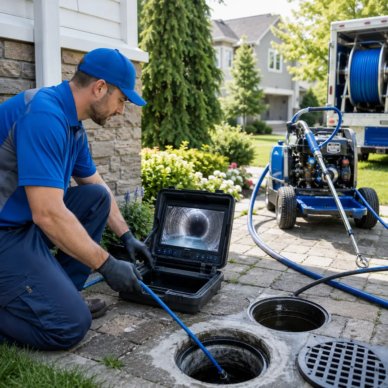 Outdoor drain cleaning professionals serving The Rock, GA