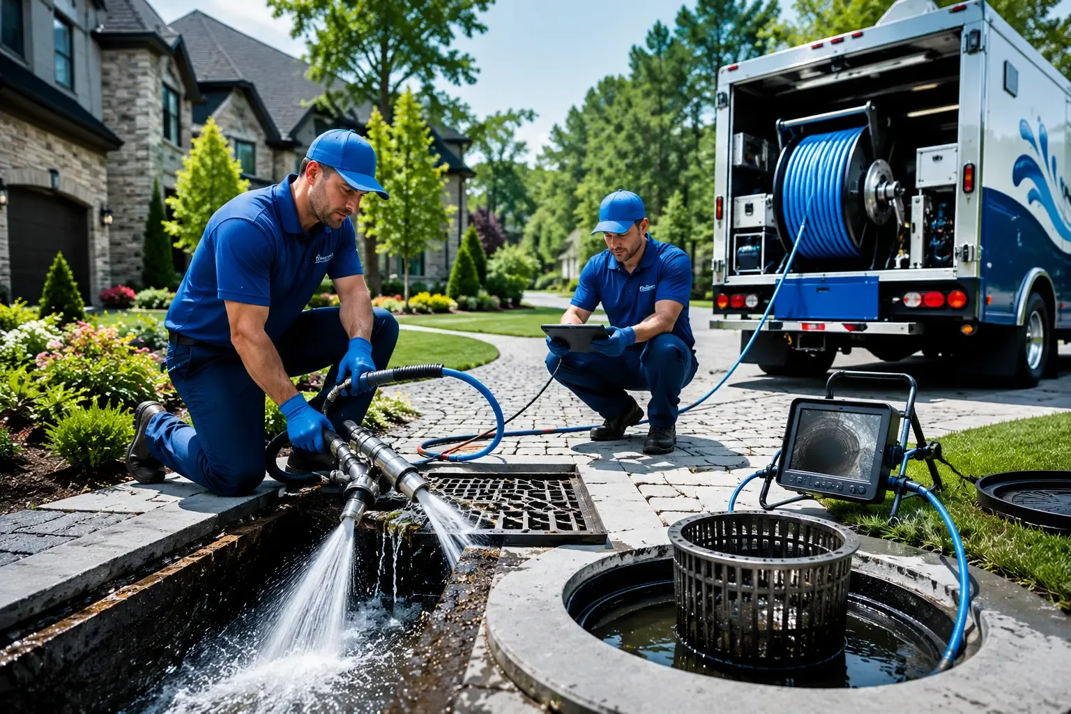 Local outdoor drain cleaning professionals in The Rock, GA